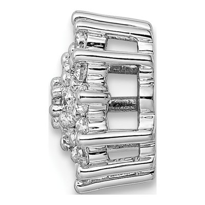 14K White Gold 1/4 ct tw Lab-Grown Diamond Slide Pendant – view 3