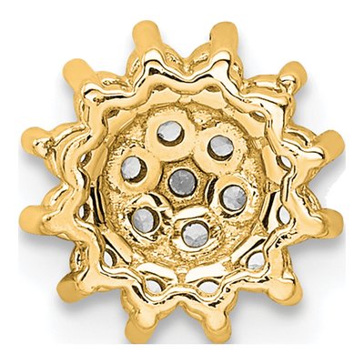 14K Yellow Gold 1/4 ct tw Lab-Grown Diamond Slide Pendant – view 3