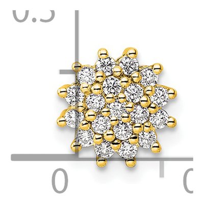 14K Yellow Gold 1/4 ct tw Lab-Grown Diamond Slide Pendant – view 4