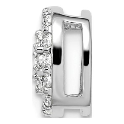 14K White Gold 3/8 ct tw Lab-Grown Diamond Slide Pendant – view 2
