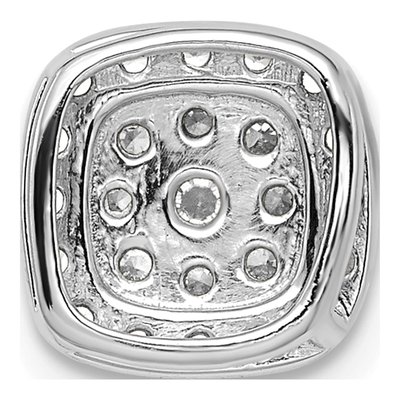 14K White Gold 3/8 ct tw Lab-Grown Diamond Slide Pendant – view 3