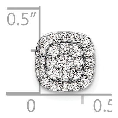 14K White Gold 3/8 ct tw Lab-Grown Diamond Slide Pendant – view 4