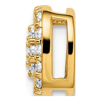 14K Yellow Gold 3/8 ct tw Lab-Grown Diamond Slide Pendant – view 2