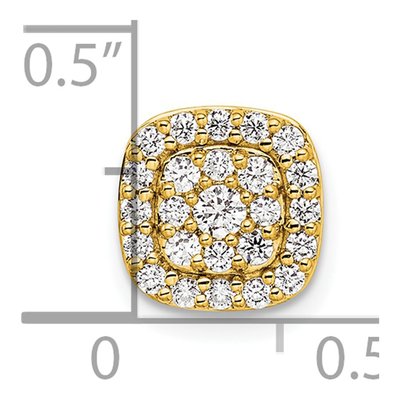 14K Yellow Gold 3/8 ct tw Lab-Grown Diamond Slide Pendant – view 3