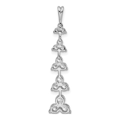 14K White Gold 1 ct tw Lab-Grown Diamond Slide Pendant – view 3