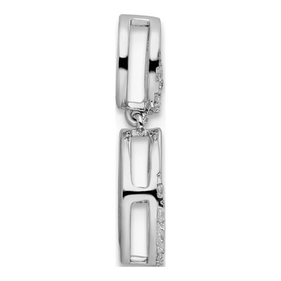 14K White Gold 1/5 ct tw Lab-Grown Diamond Slide Pendant – view 2