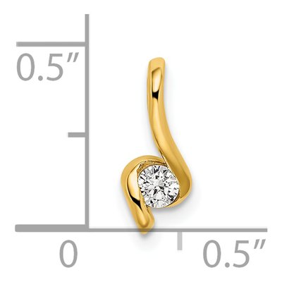 14K Yellow Gold 1/10 ct tw Lab-Grown Diamond Fashion Pendant – view 4