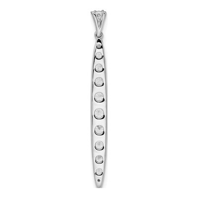 14K White Gold 1 ct tw Lab-Grown Diamond Bar Pendant – view 3