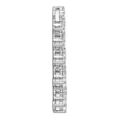 14K White Gold 1 ct tw Lab-Grown Diamond Bar Slide Pendant – view 2