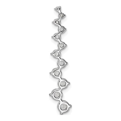 14K White Gold 1 ct tw Lab-Grown Diamond Bar Slide Pendant – view 3