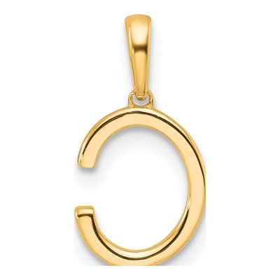 10K Yellow Gold 1/15 ct tw Diamond Letter C Pendant – view 4