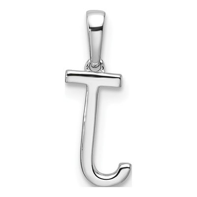 14K White Gold 1/20 ct tw Diamond Letter J Pendant – view 4