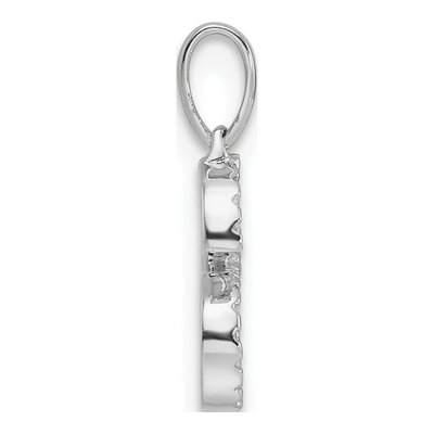 14K White Gold 0.08 ct tw Diamond Letter S Pendant – view 2