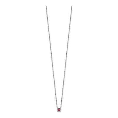 14K White Gold Personalized Family Birthstone Necklace – view 3