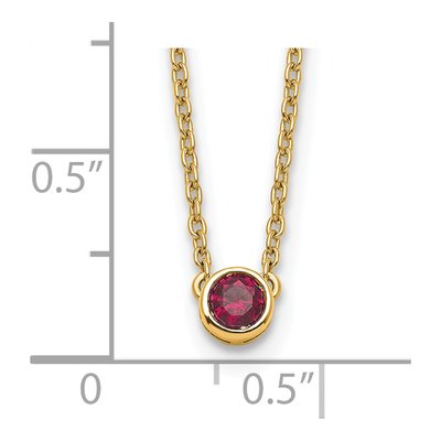 14K Yellow Gold Personalized Birthstone Necklace – view 4