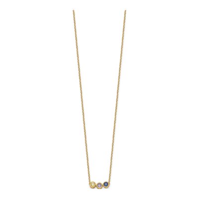 14K Yellow Gold Family Necklace – view 3