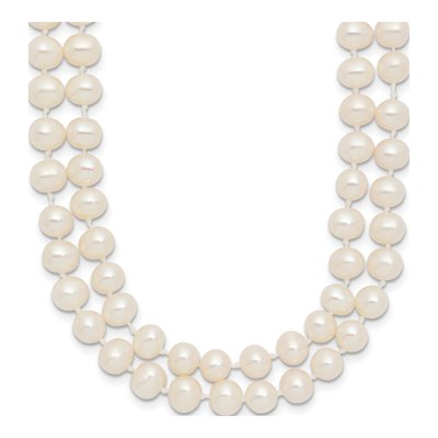 14K Yellow Gold Freshwater Cultured Pearl Double Strand Necklace