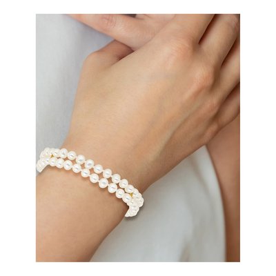 14K Yellow Gold Freshwater Cultured Pearl 2-Strand Bracelet – view 6