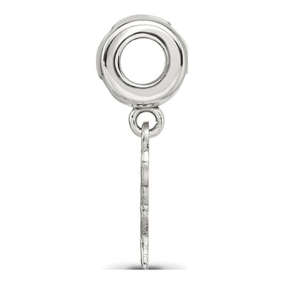 Sterling Silver US Flag Heart Bead – view 3