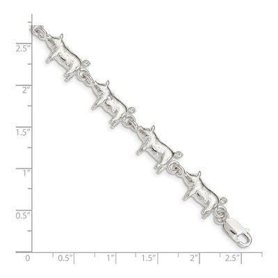 Sterling Silver Pig Bracelet – view 4
