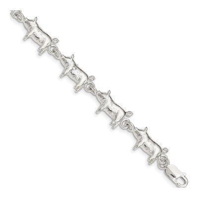 Sterling Silver Pig Bracelet