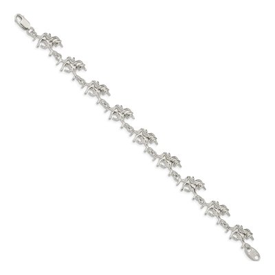 Sterling Silver Unicorns Bracelet – view 3
