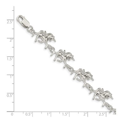 Sterling Silver Unicorns Bracelet – view 4