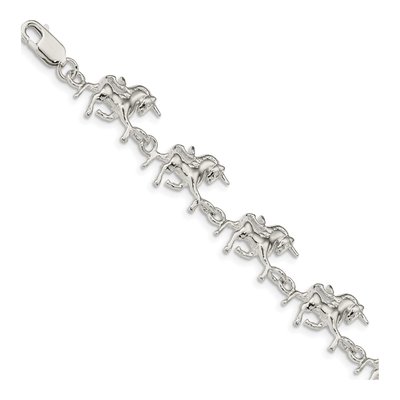Sterling Silver Unicorns Bracelet