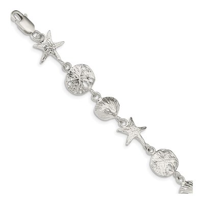 Sterling Silver Seashells Bracelet