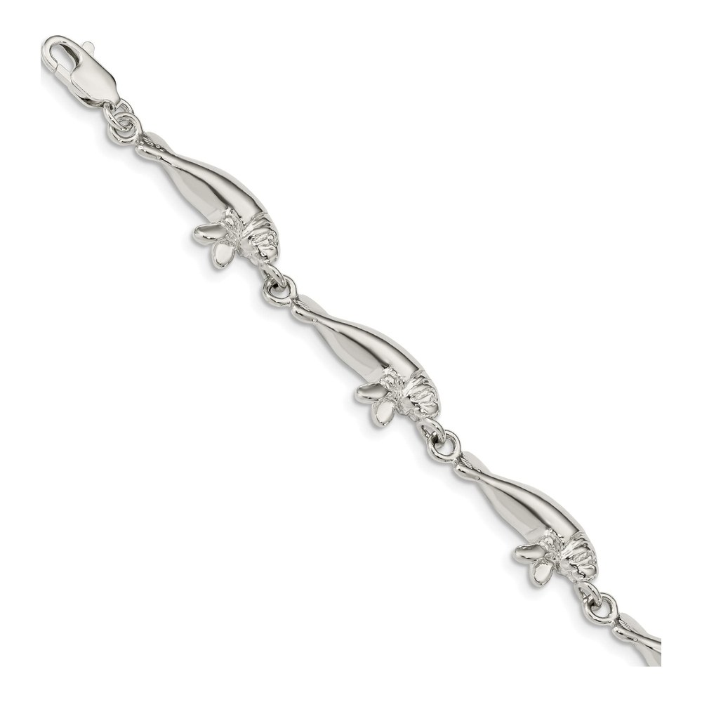 Sterling Silver Manatees Bracelet