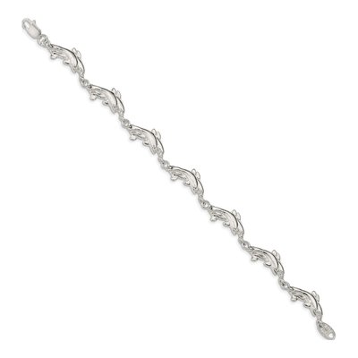 Sterling Silver Dolphins Bracelet – view 3