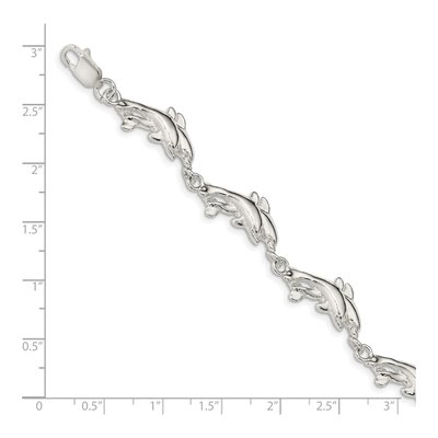 Sterling Silver Dolphins Bracelet – view 4