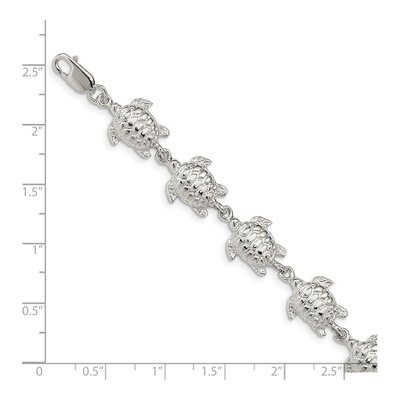 Sterling Silver Sea Turtles Bracelet – view 4