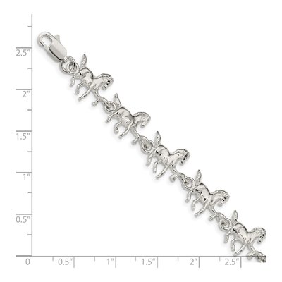 Sterling Silver Horses Bracelet – view 4