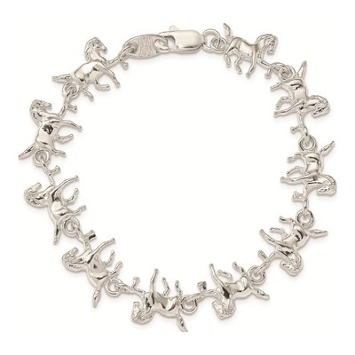 Sterling Silver Horses Bracelet – view 5