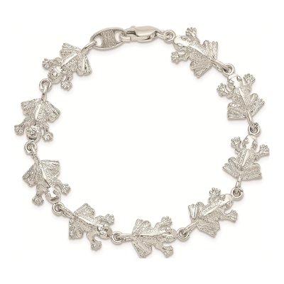 Sterling Silver Frogs Bracelet – view 5