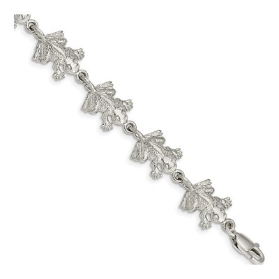 Sterling Silver Frogs Bracelet