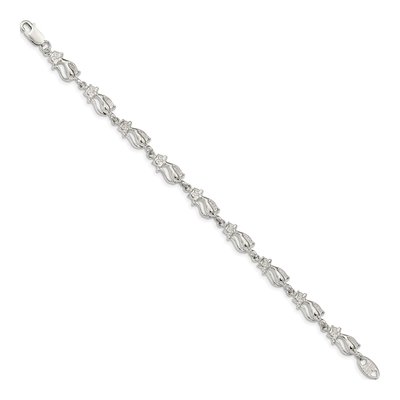 Sterling Silver Cats Bracelet – view 3