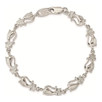 Sterling Silver Cats Bracelet – view 5