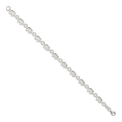 Sterling Silver Elephant Bracelet – view 3