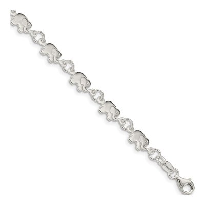 Sterling Silver Elephant Bracelet