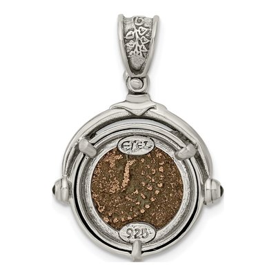 Sterling Silver Widow's Mite Coin Pendant – view 4