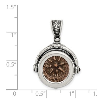 Sterling Silver Widow's Mite Coin Pendant – view 5