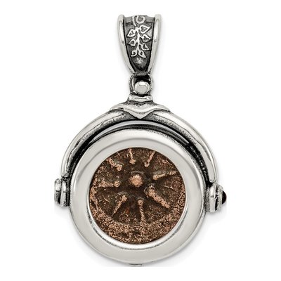 Sterling Silver Widow's Mite Coin Pendant