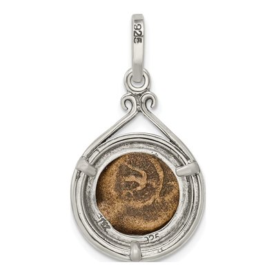 Sterling Silver Widow's Mite Coin Pendant – view 4