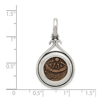 Sterling Silver Widow's Mite Coin Pendant – view 5