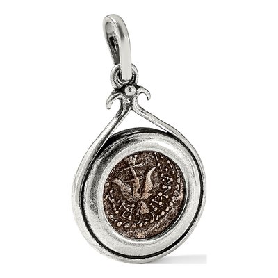 Sterling Silver Widow's Mite Coin Pendant – view 6