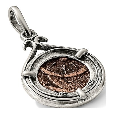 Sterling Silver Widow's Mite Coin Pendant – view 7
