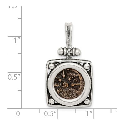 Sterling Silver Widow's Mite Coin Pendant – view 5