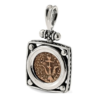 Sterling Silver Widow's Mite Coin Pendant – view 6